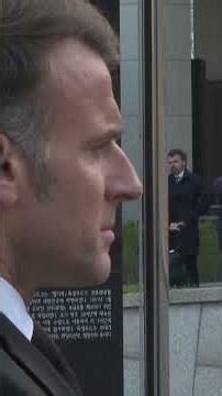WATCH: Macron Holds Hands with Veteran During Somber Seoul Ceremony | DRM News | AH1C