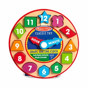 [Hot Item] Wooden Shape Sorting Clock Educational Toy