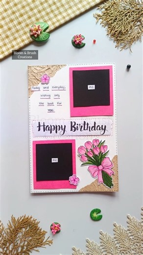 Aesthetic Handmade Birthday Card | DIY Gift । #birthdaycard #diycraft #trendingshorts #viralvideo