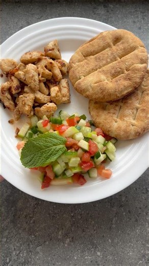 Fresh Mint Apple Salad with Honey Cinnamon Chicken🍏🥒