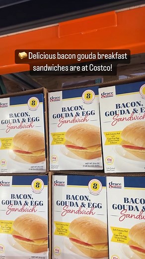 Delicious Bacon Gouda Breakfast Sandwiches at Costco