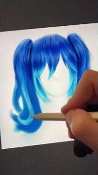 How to draw hair on procreate app