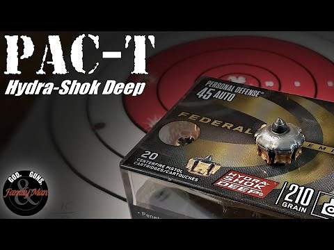 PAC-T Testing the Federal Hydra-Shok Deep 210 gr. bullet