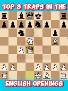 8 Traps in English Openings 📖♟️🔥 #chessmaster | Chess Master