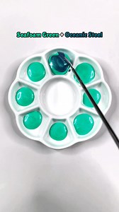 338K views · 5K reactions | Mixing seafoam green with 8 other colors!  Which color was your favorite? | Satisfying ASMR | Facebook