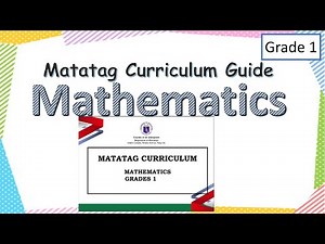 FREE Download! MATATAG CURRICULUM GUIDE in Mathematics 1