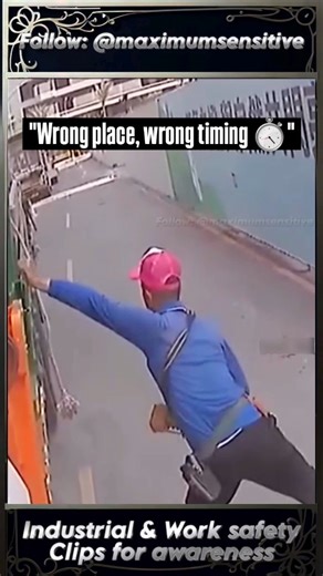 Gino Spolder | This worker stood on a platform that tilted, causing pipes to shift and fall — a clear reminder of how fast situations can change at... | Instagram