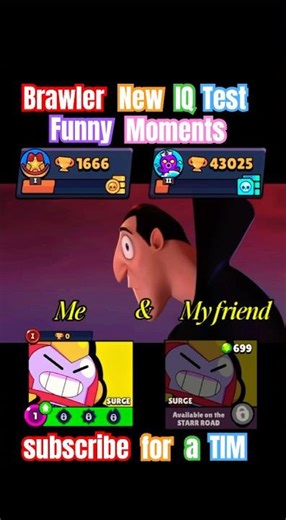 Hi guys👀 New iQ brawler | Brawl Stars funny moments 🤣🤣#brawlstars #supercell #shorts #like