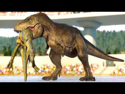ALL DINOSAURUS BATTLE ROYALE IN ARENA - JURASSIC WORLD EVOLUTION 2