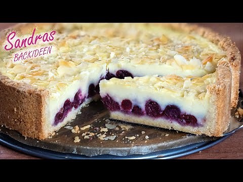 Kirschkuchen mit hausgemachtem Pudding - Köstliches Rezept!