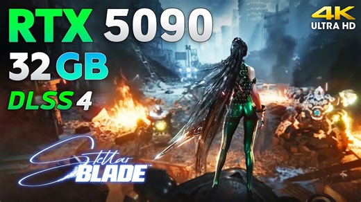 Stellar Blade: RTX 5090 32GB + Ryzen 7 9800X3D | 4K