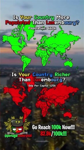 Is Your Country More Populated Than Luxembourg? #europe #map #mapping #mapper