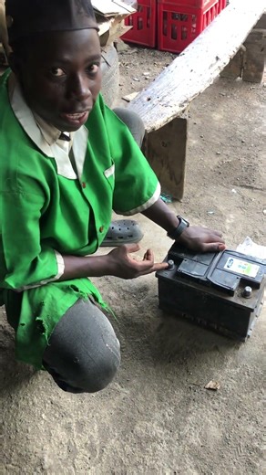 How to identify positive terminal head and negative terminal head from a battery.