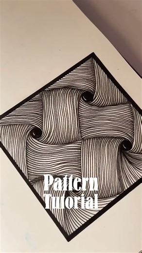 Drawing a zentangle pattern 🫶 #howtodraw #patterntutorial #stepbystep #zenpatterns