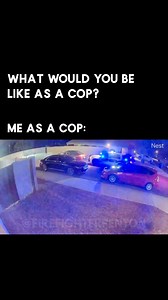 My dad was police officer and I always wanted to be one too, until he told me to be a fireman. If I had followed in his footsteps, I’d like to think this is the kind of officer I would be. 😂 #keepitlight #havefun #laugh | Firefighter Fenton