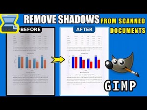 Fix Scanned Documents with Shadows in GIMP | Clean Black Edges & Glare Easily!