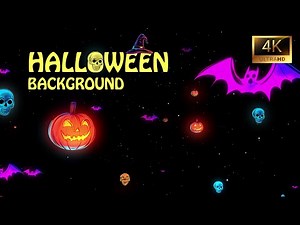 Halloween Background Video 🎃 Halloween Ambience 4K Screensaver 👻 Spooky VJ Loop - Live 4K Wallpaper