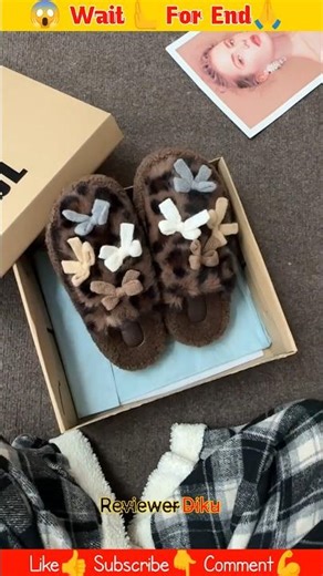 Unboxing My New Leopard Slippers! #shorts #slippers #cute #viralshorts #shoes