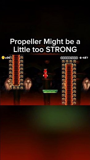 Propeller a little too OP 🧢🚁🔥 #mario #nintendo #mariomaker