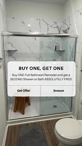 🚨 Double the Transformation, Double the Savings! 🚨 ✨ Ready for a bathroom upgrade? Now’s the time to get TWO stunning remodels for the price of ONE! 💥 Limited-Time Offer: Buy ONE Full Bathroom Remodel and get a SECOND Shower or Bath ABSOLUTELY FREE! That’s two dream bathrooms for the price of one—whether you're updating for style, accessibility, or a fresh look, this deal is too good to miss! 💡 Why settle for less when you can get TWO beautiful bathrooms at a fraction of the cost? ✅ Expert I