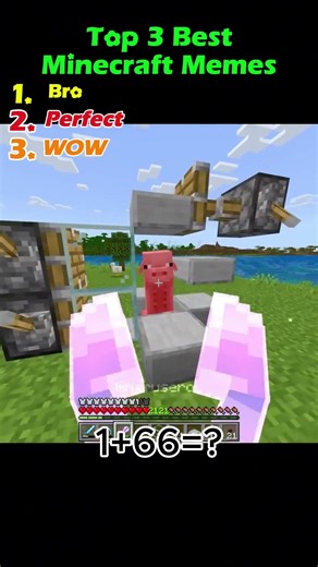 3 of the funniest Minecraft moments #minecraft #memes #shorts