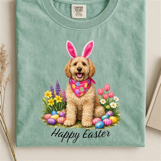 Goldendoodle Easter Shirt Spring Doodle Dog Gift Comfort Colors Flowers Eggs Bunny Ears Easter Dog Lover Tee Shirt Doodle Mom Dad Tshirt - Etsy