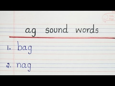 ag sound words