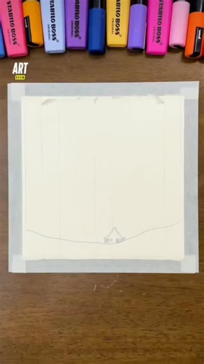 Vijay Arts 🎨 on Instagram: "I draw a surreal sunset 😍✨ #surreal #landscape #sunset"