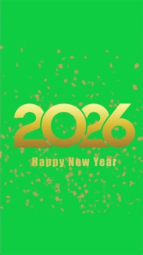 12 O’Clock New Year 2026 Green Screen | Clock Countdown FX