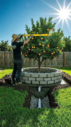 DIY Circular Reflecting Pool with LED Lights 😍