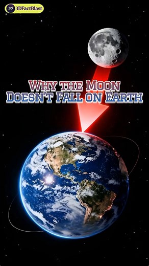 Why the MOON doesn't fall on EARTH #shorts