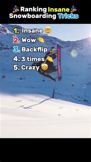 Insane SNOWBOARDING Tricks 🏂🤯 #shorts #snowboarding