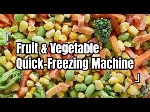Fluidized IQF Freezing Machine Real Shot | Mango, French Fries, Corn Kernels, Broccoli