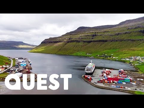 Cargo Ferry's Journey Through The Beautiful Faroe Islands To Iceland | Mighty Ships
