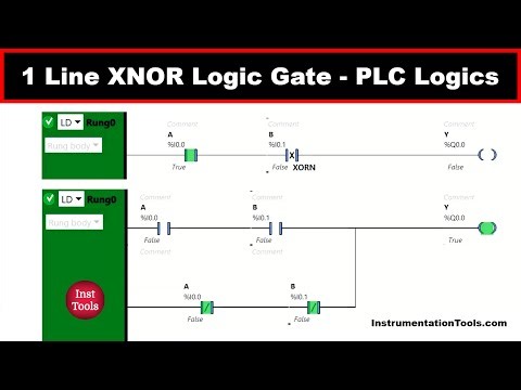 1 Line XNOR Logic Gate - PLC Logics