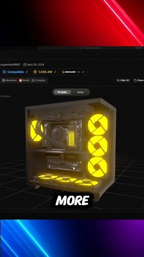 Build PC in 3D #computer #pc #cpu #gpu