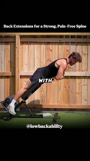 Back Extensions for a Strong, Pain-Free Spine ? ‪@lowbackability‬ #backpain #mobility
