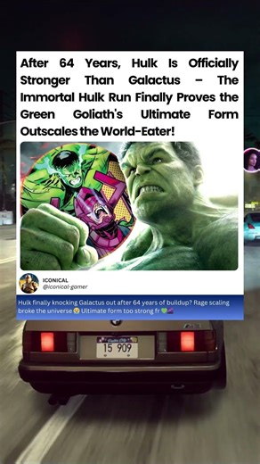 After 64 years, hulk is officially stronger than galactus - the immortal hulk run finally #hulk
