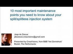 10 Most Important Maintenance Points Your Need to Know about Your Split/Splitless Injection System