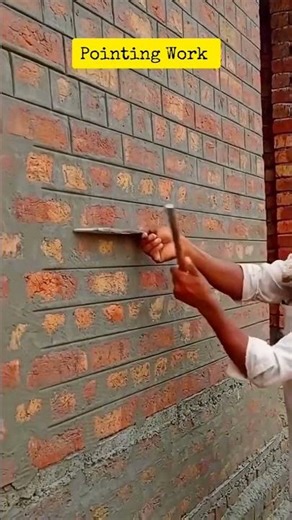 Bricks Pointing and their types #shorts #construction