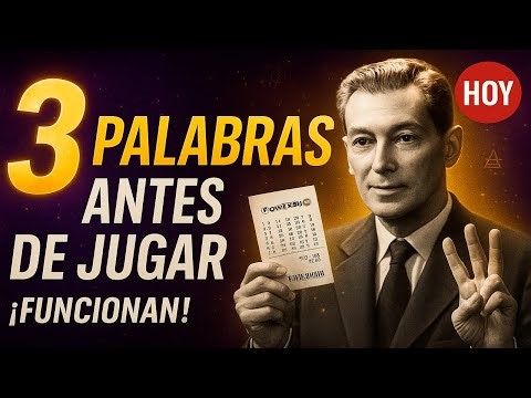 Di Estas 3 Palabras Antes De Jugar La Lotería – ¡Funcionan Siempre! – Neville Goddard Lectures