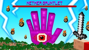 FIGHTING CUSTOM BOSSES In Minecraft! (overpowered)