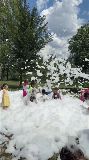 Foam party at field day