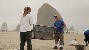 How To Clean Sand: Volunteers Take On Microplastics At Oregon Coast