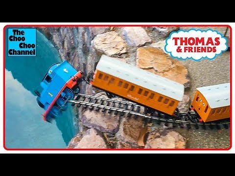 ⭐ THOMAS THE TRAIN EPIC CRASH INTO A POOL with CUPCAKES! ACCIDENTS WILL HAPPEN! Toy Train Video⭐