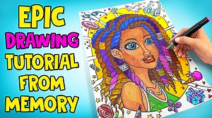 21 reactions | Creative process of marker painting// girl with purple hair | SLICK SLIME SAM | Facebook