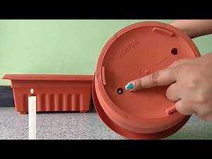 How to make drainage hole for plastic pots?? Easy and Simple method!!!....