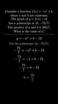SAT Hard Problem 13: Exponential Functions