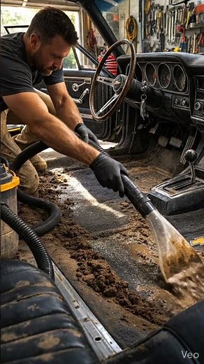 Left in the forest for years…Moss took over.Today we bring this American muscle car back to life.