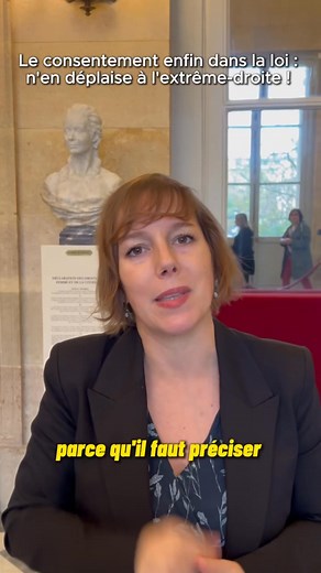 Victoire ! La modification de la définition pénale du viol que j'avais proposée est enfin adoptée ! Le consentement est définitivement inscrit dans la loi, n'en déplaise à l'extrême-droite. Mais ne lâchons rien : demain on s'attaque à un budget hostile aux droits des femmes. | Union Populaire 65